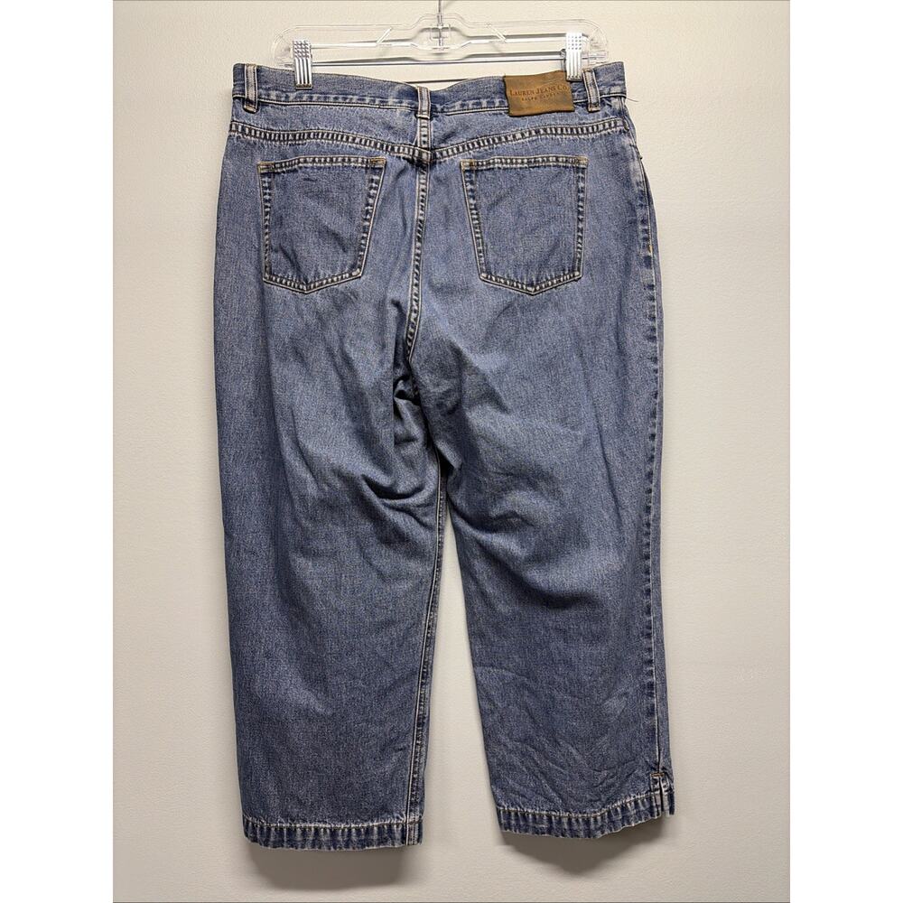 Vintage Lauren Jeans Co. Ralph Lauren - Women’s Size 12 Medium Wash Denim Capris - Picture 3 of 5